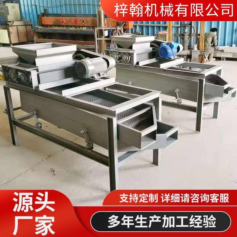山东厂家供应全自动杏仁脱壳机桃仁巴旦木脱壳机杏仁破壳机