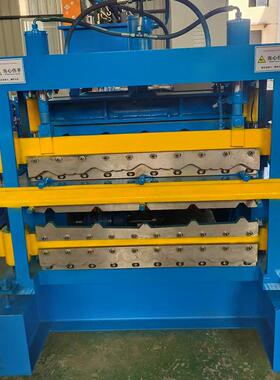 840850820三层琉璃瓦机金属成型设备瓦楞板成型设备压瓦机设备