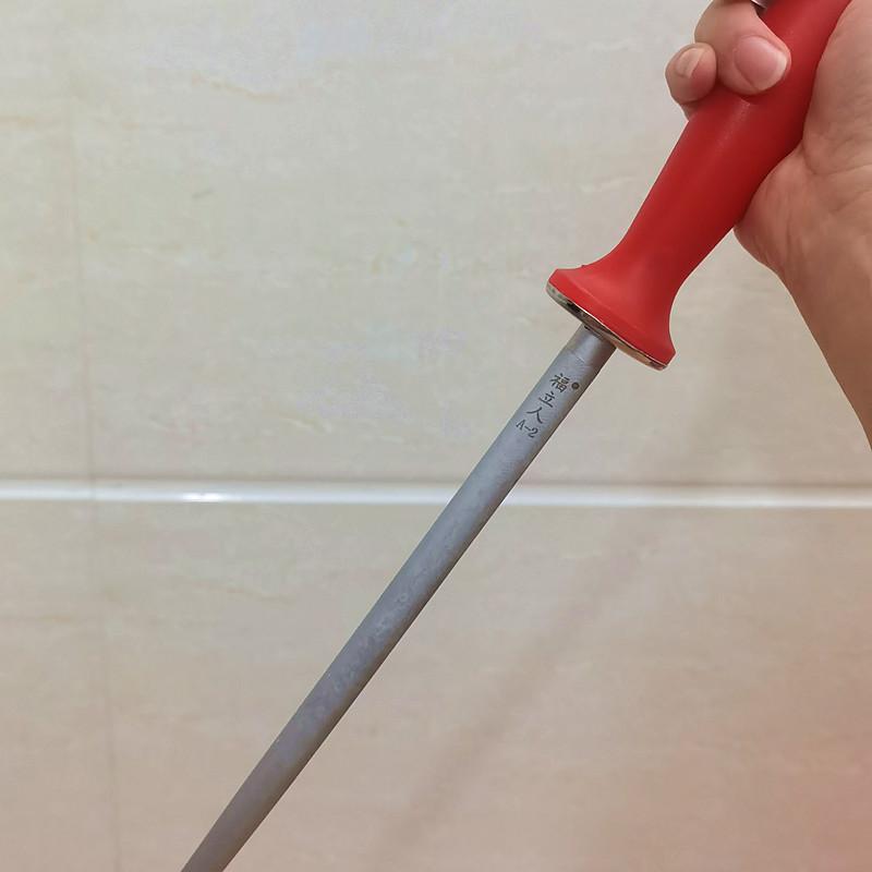 福立人磨刀棒A-2家用荡刀器肉店屠宰厂屠夫专用细纹刀棍快速磨刀