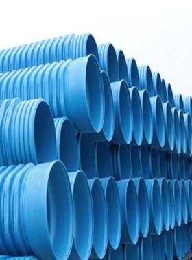 HDPE-IW六棱结构壁管高密度改性 聚乙烯六棱管排污排水蓝色波纹管