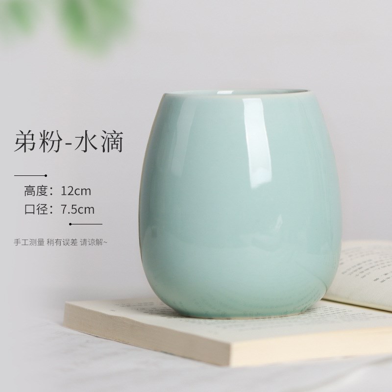 复古陶瓷笔筒文创中国风文房毛笔收纳筒文房四宝文房四宝置物收纳