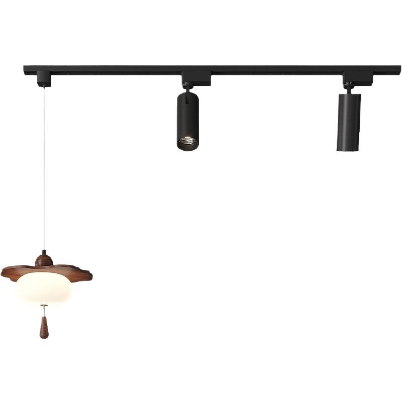 中古轨道餐厅吊灯复古可移动餐桌灯设计师款2025新款岛台吧台吊灯