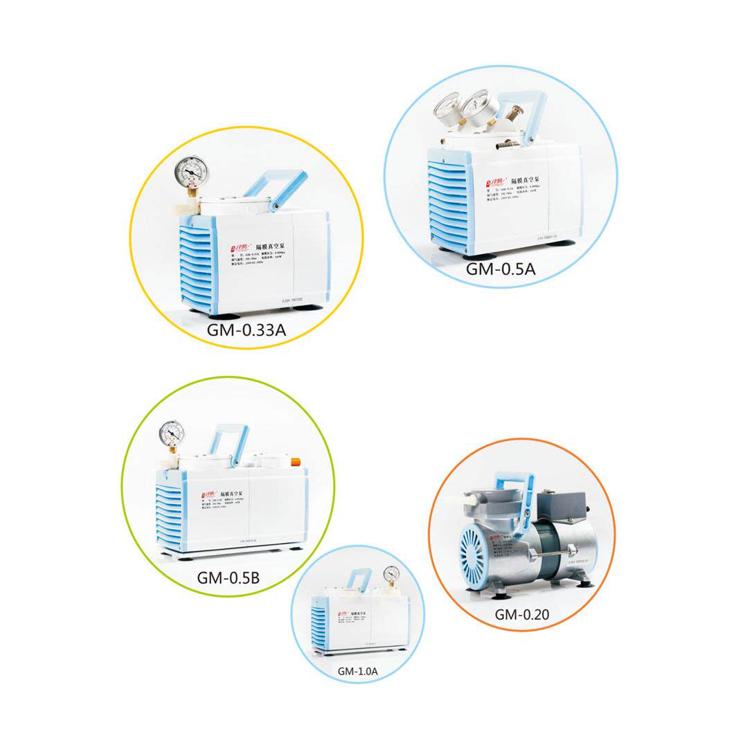 津腾隔膜真空泵GM-0.5B/GM—1.0A含截留瓶无油可调