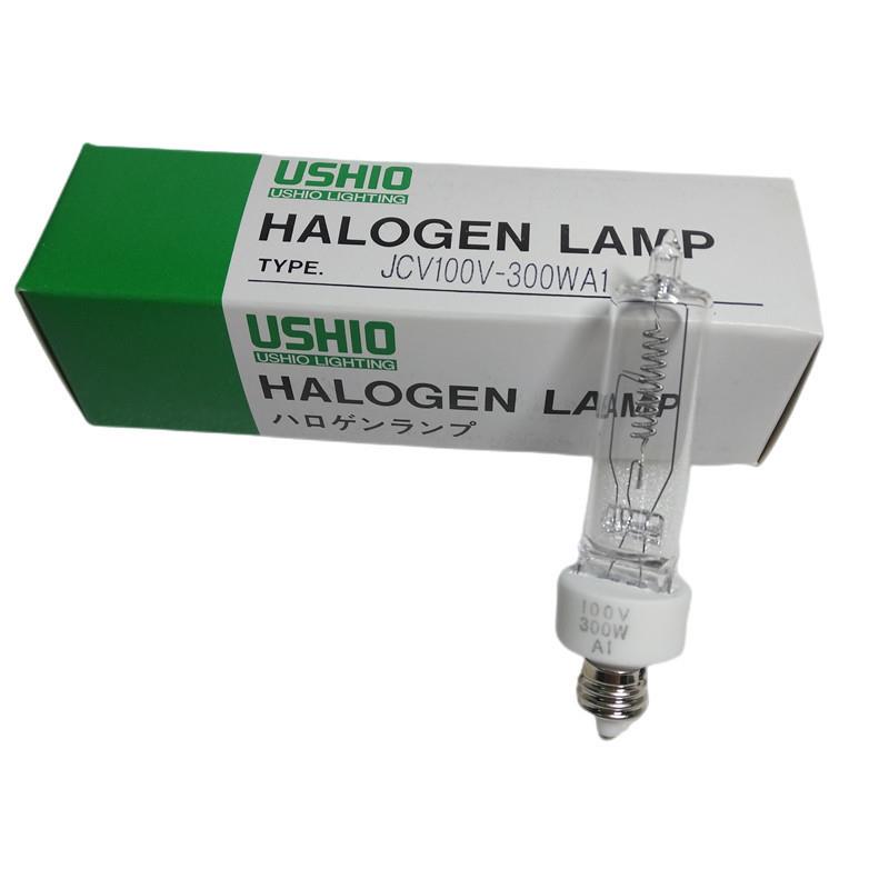 现货原装USHIO牛尾卤素灯泡JCV100V300WA1 E11螺口 光学仪器设备