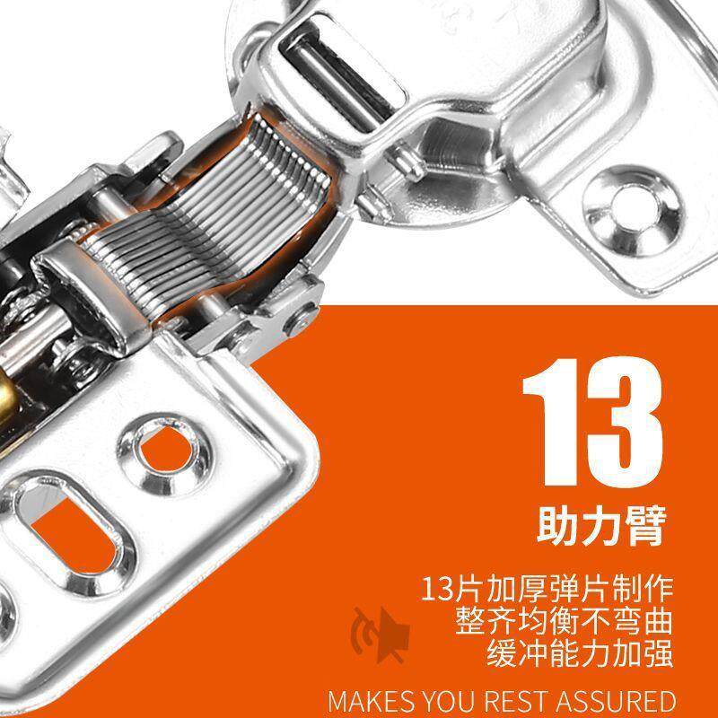 304不锈钢铰链阻尼液压缓冲飞机烟斗橱柜衣柜门中弯合页