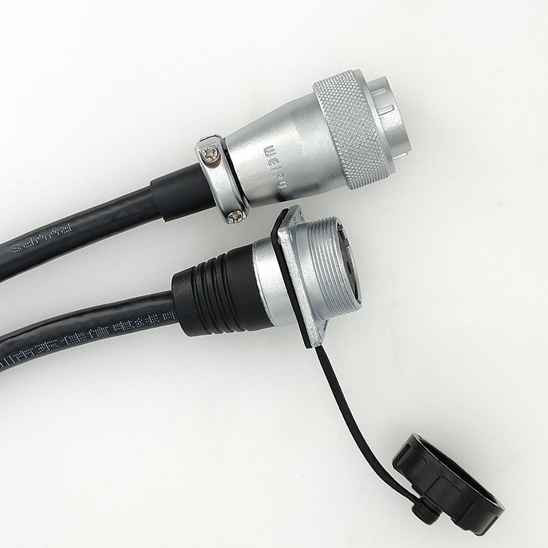 威浦WS24航空插头TQ带线电子设备CNLEIFU插头线材焊接线束汽车焊