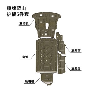 适用于魏派蓝山车底防护板底盘护板装甲原厂原车孔位安装