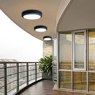 室外人体感应吸顶灯进门入户大门口过道楼梯楼道房檐车库感应灯