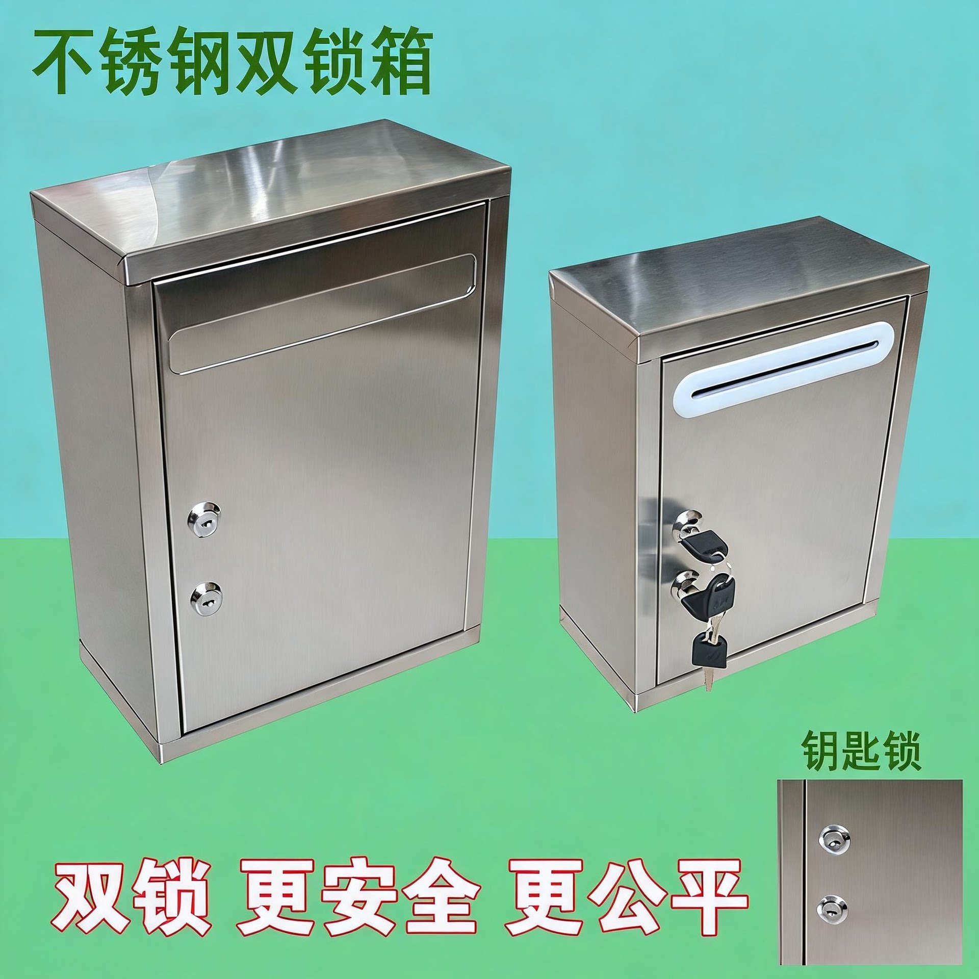 双锁不锈钢意见箱5245