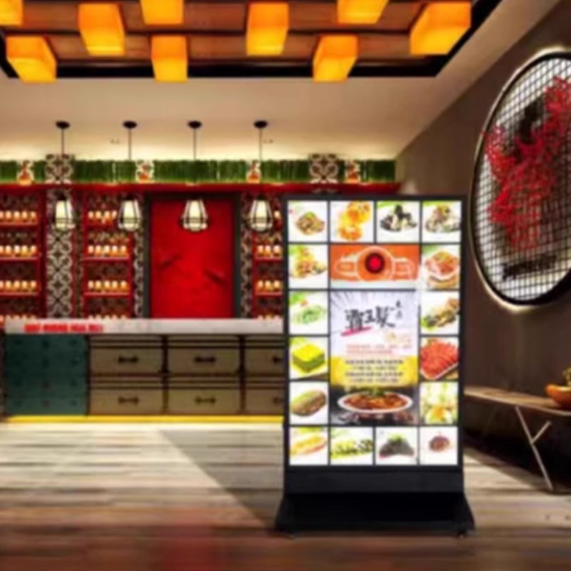 实体店开业活动发光抽奖互动广告灯箱餐饮店引流带动氛围抽奖灯箱