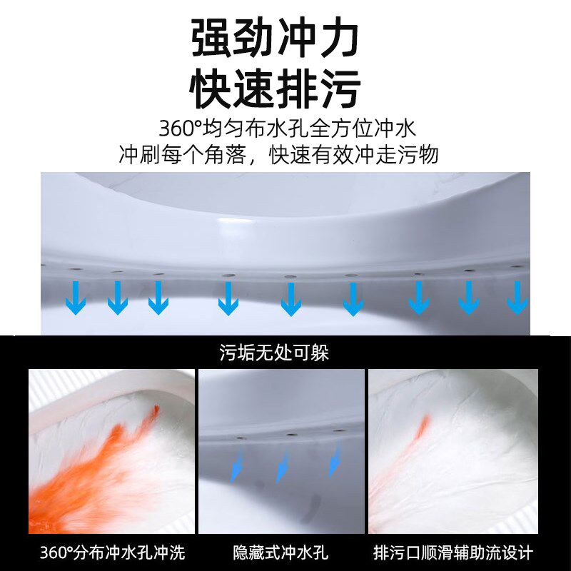 隐藏式大冲力水箱蹲便器套装嵌入式蹲坑便池暗藏入墙式冲水箱整套