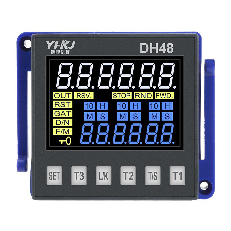 源煌科技DH48系列正反转控制时间继电器 送底座通电延时控制器24V