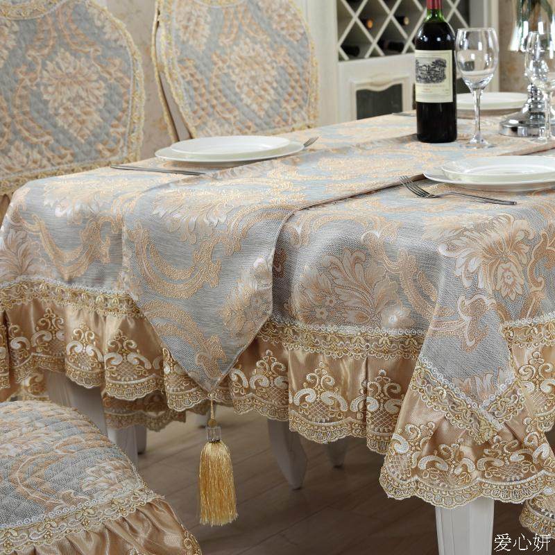 精选欧式提花布艺餐桌布椅套椅垫套装圆桌桌布台布长方形茶几布盖,居家布艺,桌布,淘宝优惠券,粉丝福利购,淘宝优惠卷