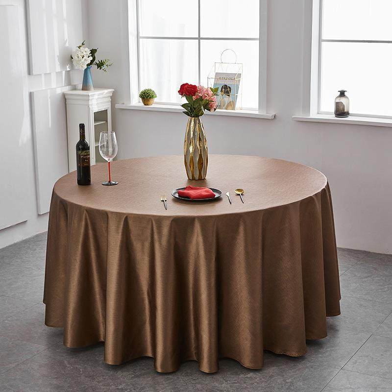 酒店纯色缎面桌布布艺餐厅宴会婚庆台布饭店餐桌布欧式大圆桌圆形,节庆用品/礼品,桌裙蓬蓬纱,淘宝优惠券,粉丝福利购,淘宝优惠卷