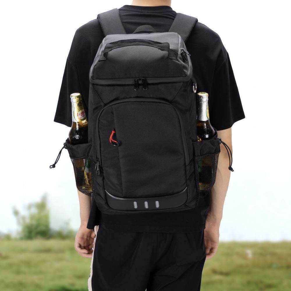 新款保温双肩包户外防水啤酒包大容量野餐背包时尚冰包露营收纳包