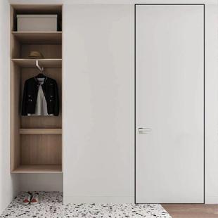 实木门窗铝木门极窄极简房门简约广东铝合金室内房间卧室门隐形门