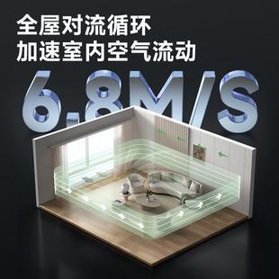 利维斯顿空气循环扇音静家用电风扇等离子风大省电摇头落地扇