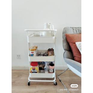 加厚手推车厨房置物架婴儿用品整理架客厅收纳层架化妆品分类层架