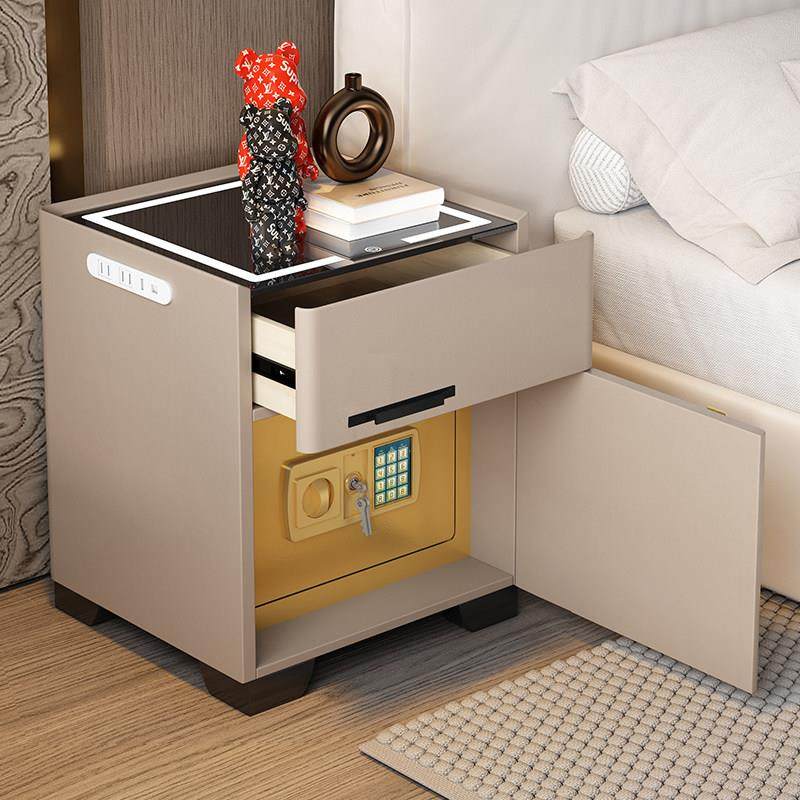 家用智能床头柜保险柜一体简约现代多功能卧室收纳柜小户型保险箱,住宅家具,床头柜,淘宝优惠券,粉丝福利购,淘宝优惠卷