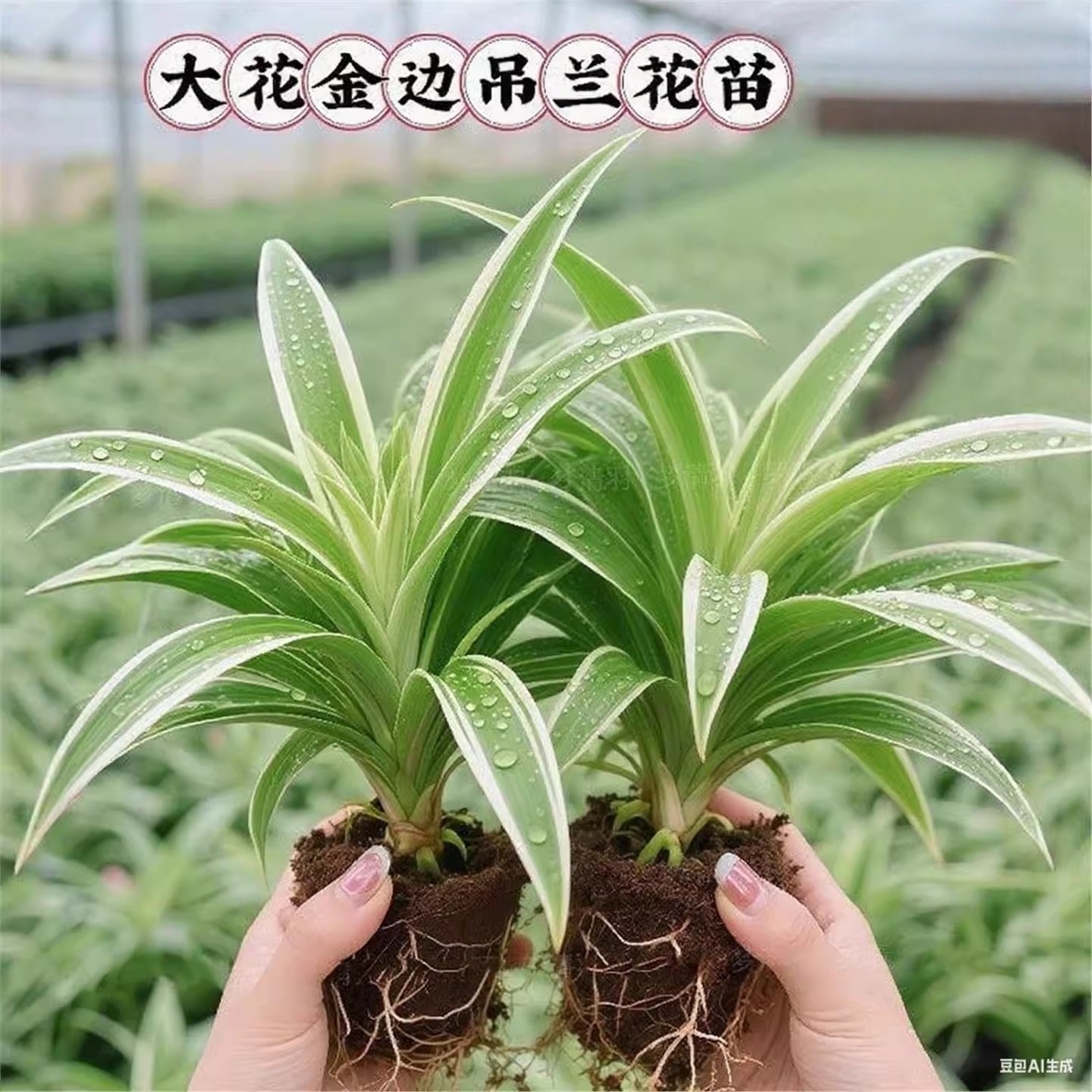 金边吊兰盆栽室内客厅净化空气