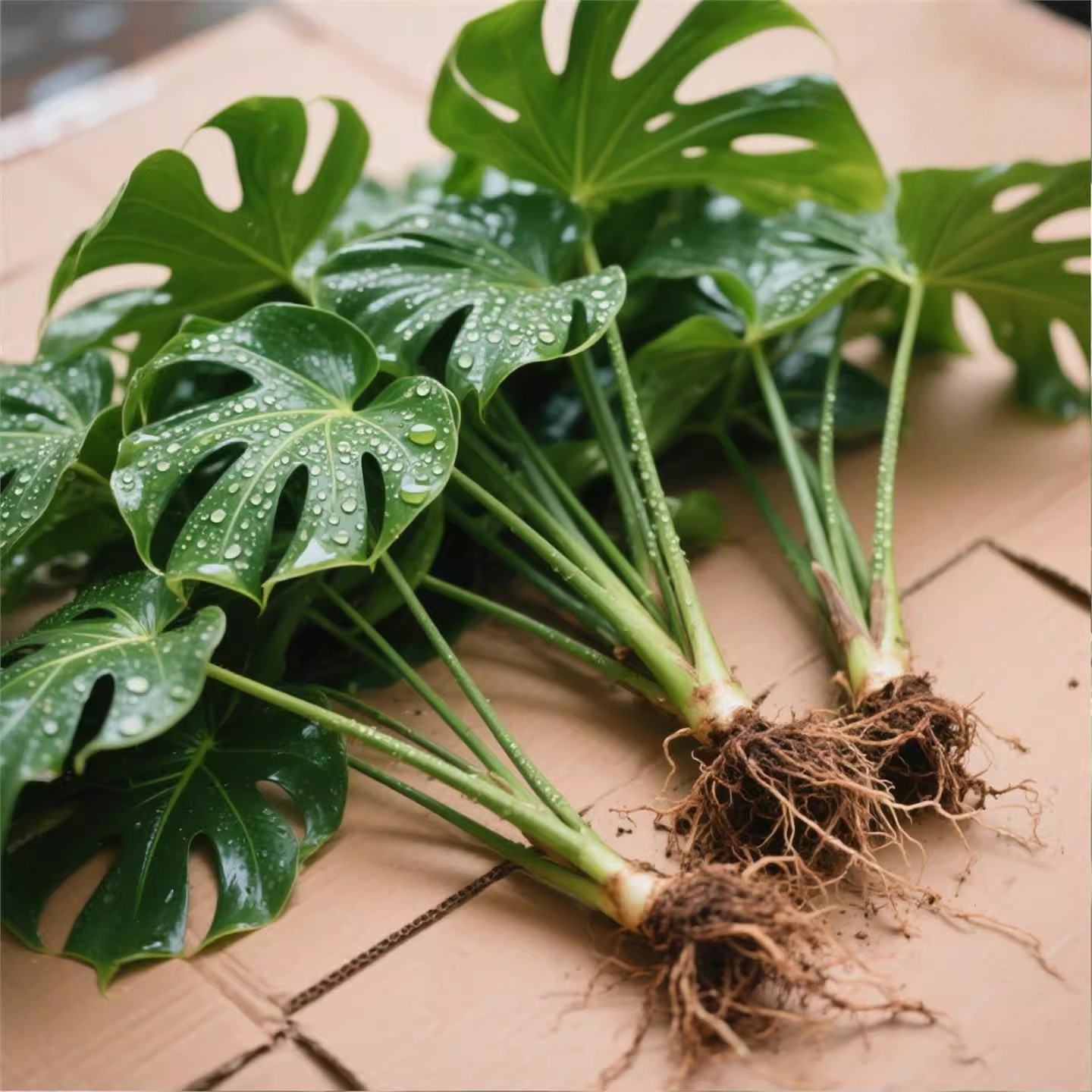 龟背竹观叶植物室内客厅办公室