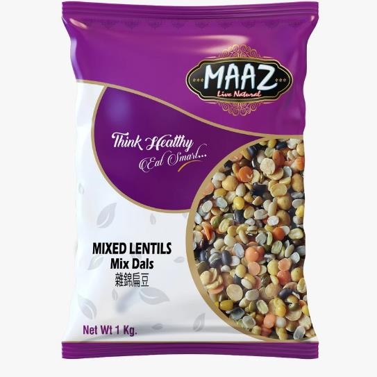 MAAZ MIX DAL "LENTILS" 1 Kg 印度混合豆