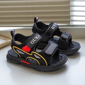 儿童凉鞋 男童女宝宝中大童小学生防滑实心缝线软底沙滩鞋 韩版 夏季