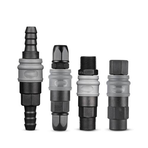 c式F快速接头SP/PP20气动公母弹接头SM0/PM4/SF465/P塑钢自锁簧管