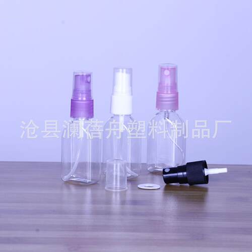 现货03ml80ml100tm毫升透l明喷雾pe塑料JAM小喷壶香水分装小喷
