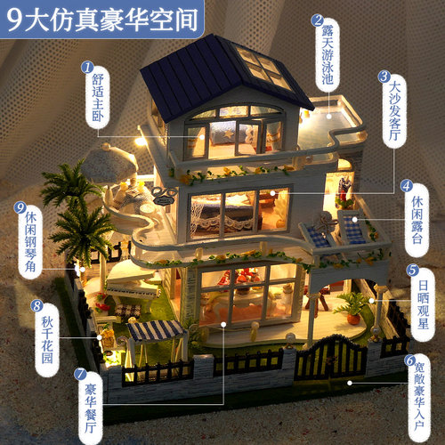 生日礼物女生diy手工小屋