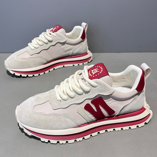 男鞋2025秋季新款低帮软底阿甘鞋休闲舒适运动鞋时尚潮流百搭鞋子