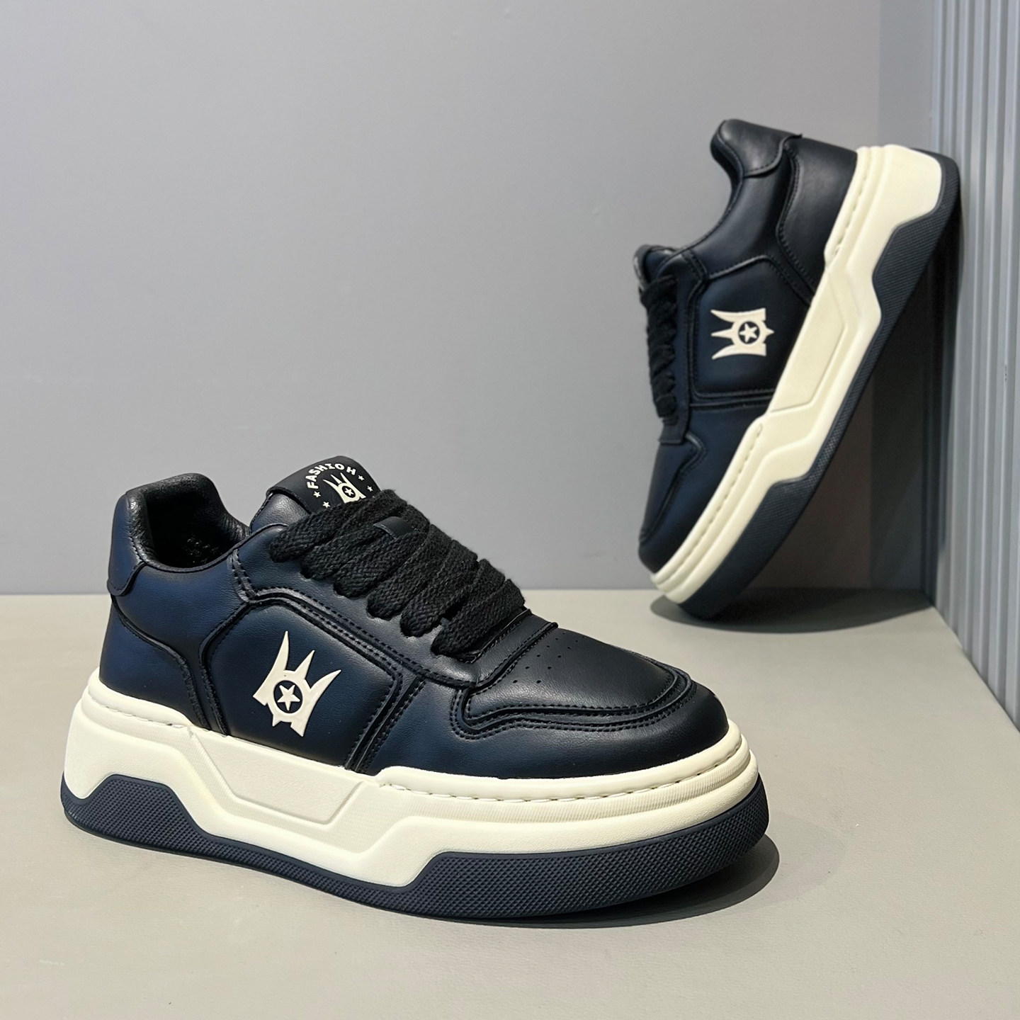 棉鞋男款2025秋冬新款厚底增高黑色板鞋百搭加绒保暖休闲运动男鞋