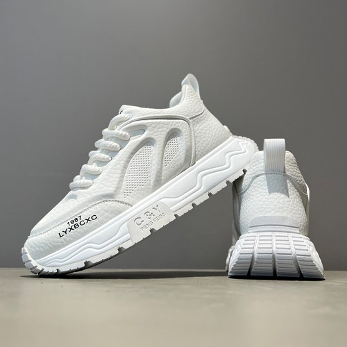 秋冬厚底百搭系带男老爹鞋