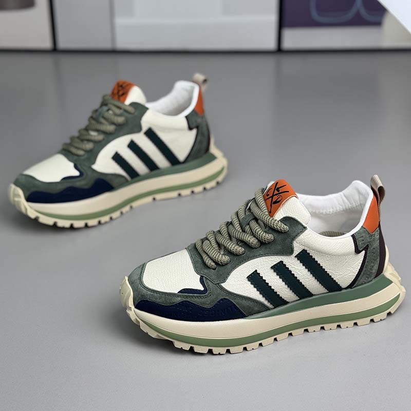 欧洲站2025新款阿甘鞋厚底增高