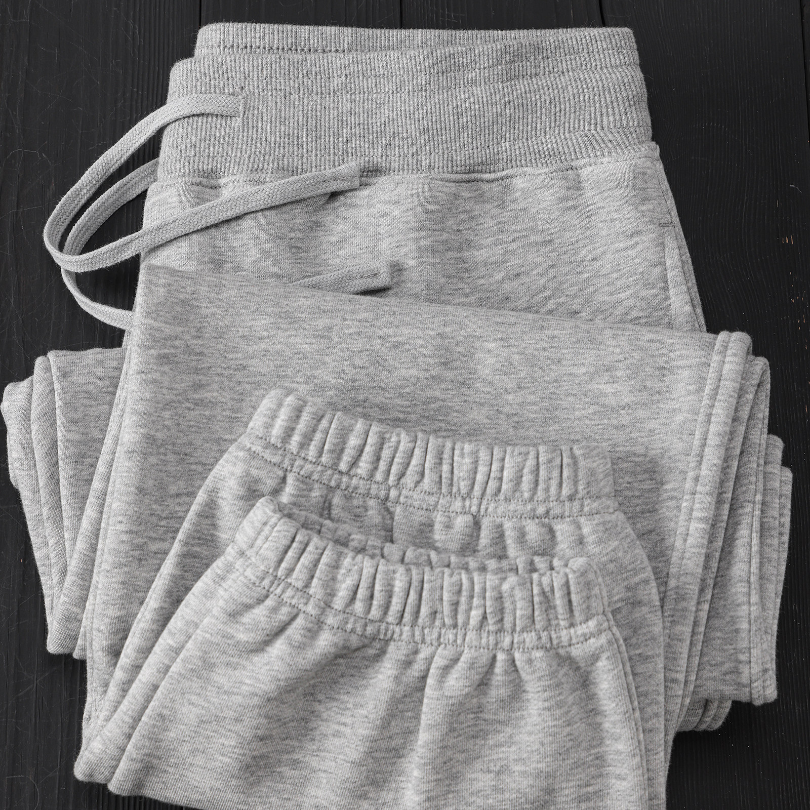 花灰色螺纹松紧腰束脚裤 360g秋冬科技保暖锁温水洗柔软宽松卫裤,男装,卫裤,淘宝优惠券,粉丝福利购,淘宝优惠卷