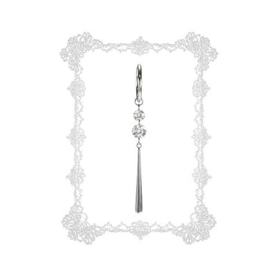 养耳洞钛合金跑环吊坠耳环