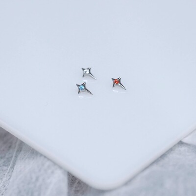 医用f136钛合金养耳洞防过敏耳钉