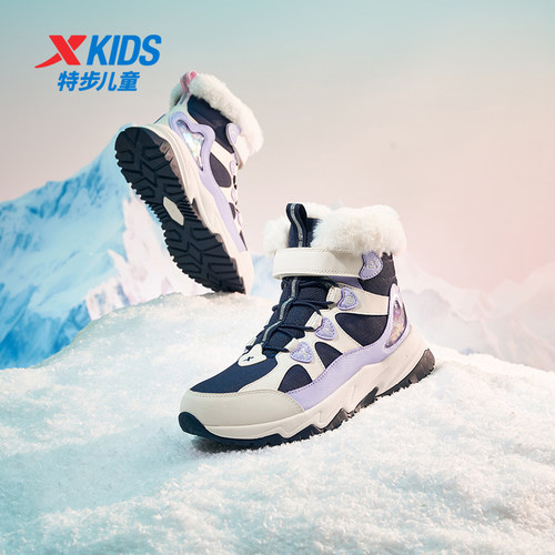 加绒童鞋靴高帮北雪步女运动鞋