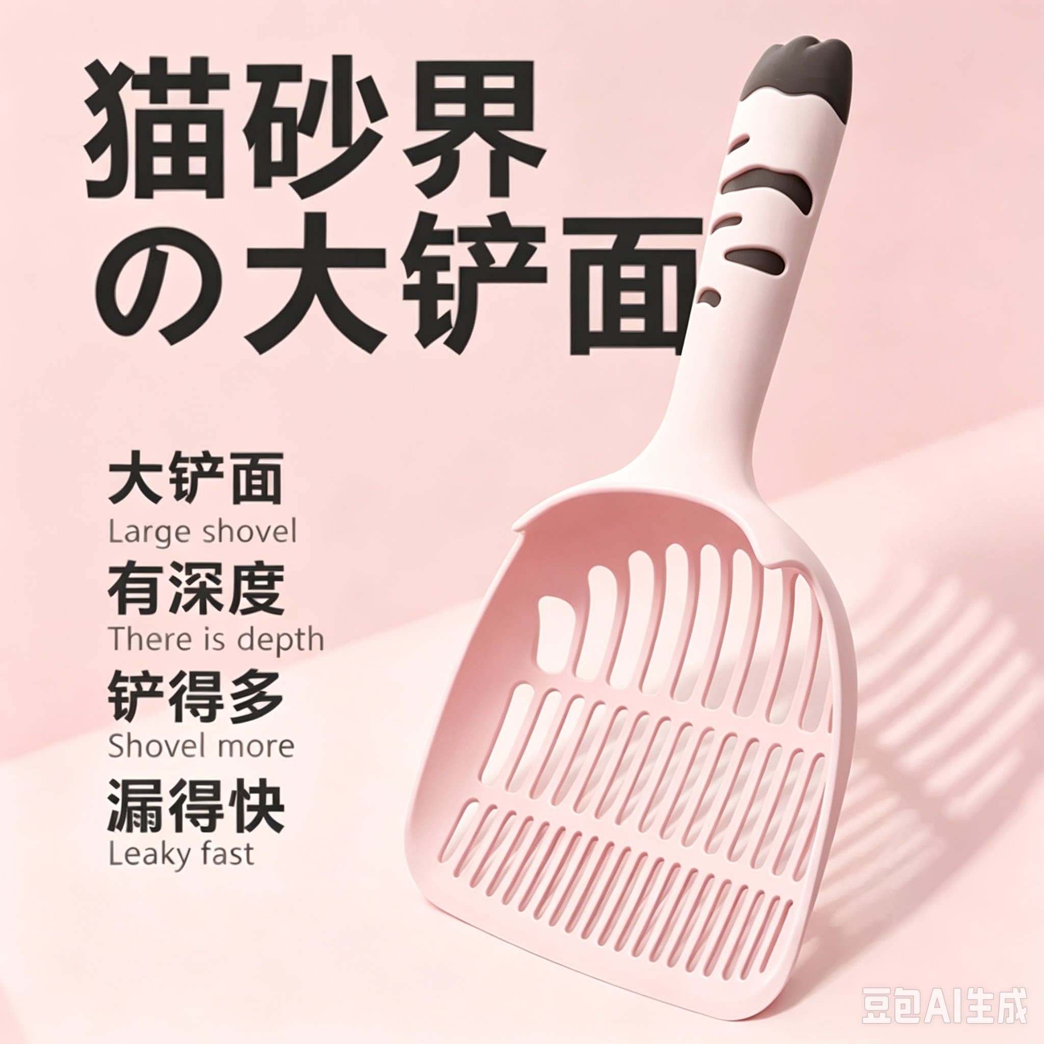 座山熊樱花粉猫砂铲豆腐砂用
