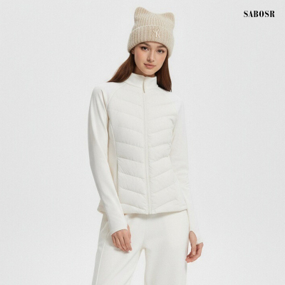 白色轻薄羽绒服内胆修身排骨外套