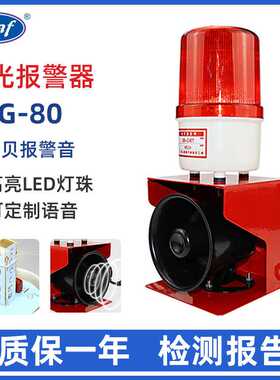 TBG-80高分贝报警喇叭 叉车起重机美规110V工业声光报警器