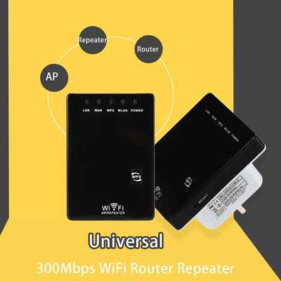 300M无线中继器 无线网络信号放大器 双网口无线AP Wifi Repeater