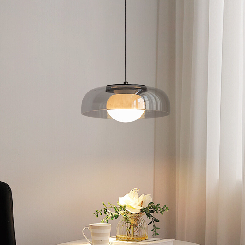 铧锒2025新款法式田园风高端卧室床头小吊灯轻奢风云石垂线吊灯