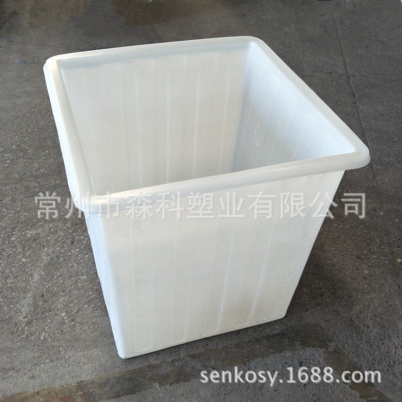 1立方塑料桶 方形滚塑牛筋方桶方箱 1000l方形pe水箱 方形塑胶桶