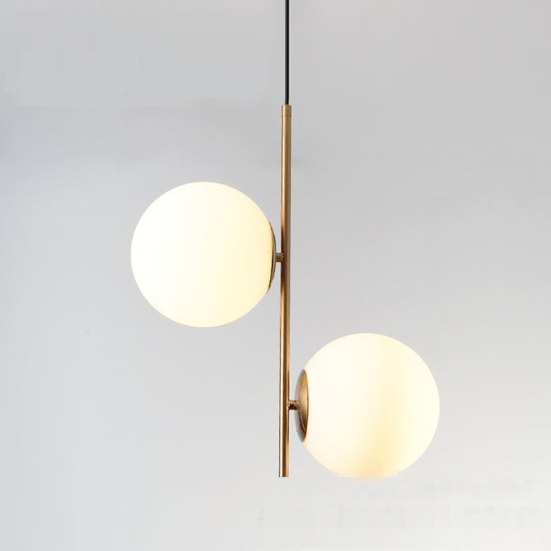 北欧餐厅小吊灯现代简约个性卧室床头飘窗吧台咖啡厅玻璃圆球吊灯