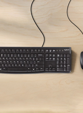 罗技(Logitech)MK121P有线键鼠套装mk120同款防泼溅办公键鼠USB