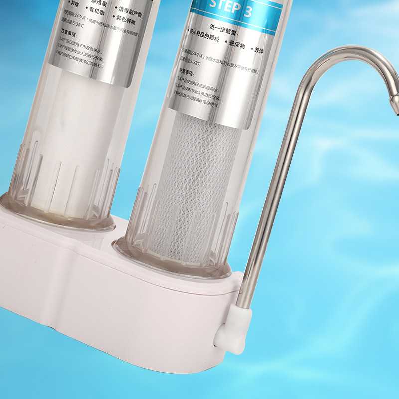 三桶净水器家用厨房自来水台上陶瓷净水机水龙头过滤器