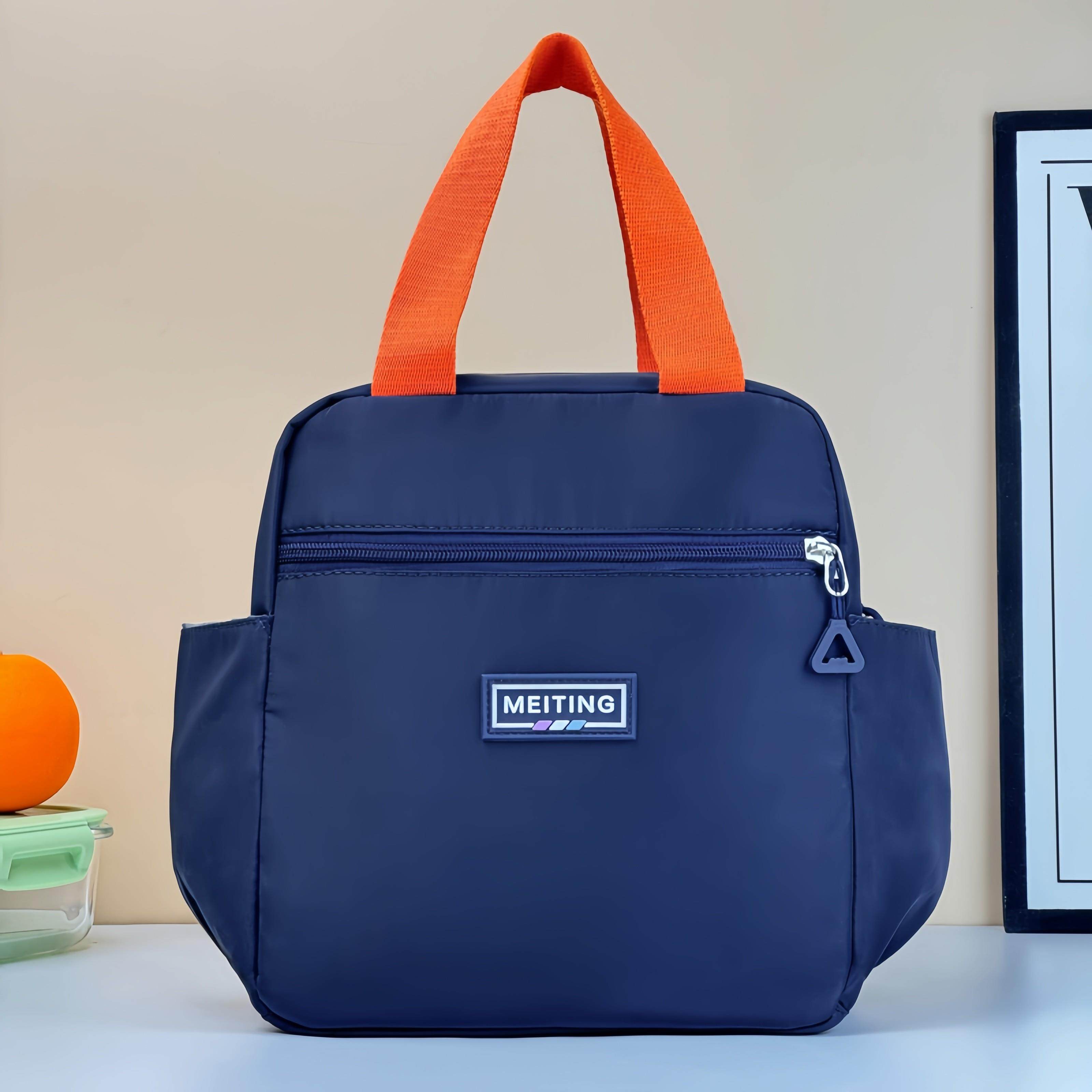 大容量便当袋上班通勤手提保温便当盒袋学生便当包外出妈咪包可肩,收纳整理,饭盒袋,淘宝优惠券,粉丝福利购,淘宝优惠卷