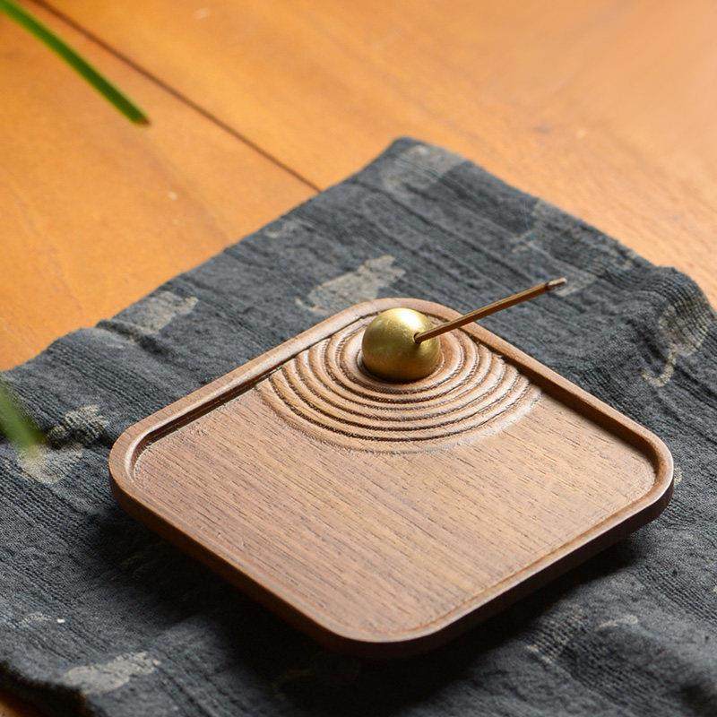 中式实木香插可调节线香炉家用室内檀木沉香熏香盘托创意茶道摆件,家居饰品,香托/香盘/香座/香插,淘宝优惠券,粉丝福利购,淘宝优惠卷