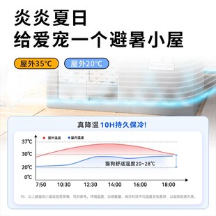 宠物四季 猫咪空调屋猫窝夏天降温神器夏季 通用冰房睡觉狗窝避暑